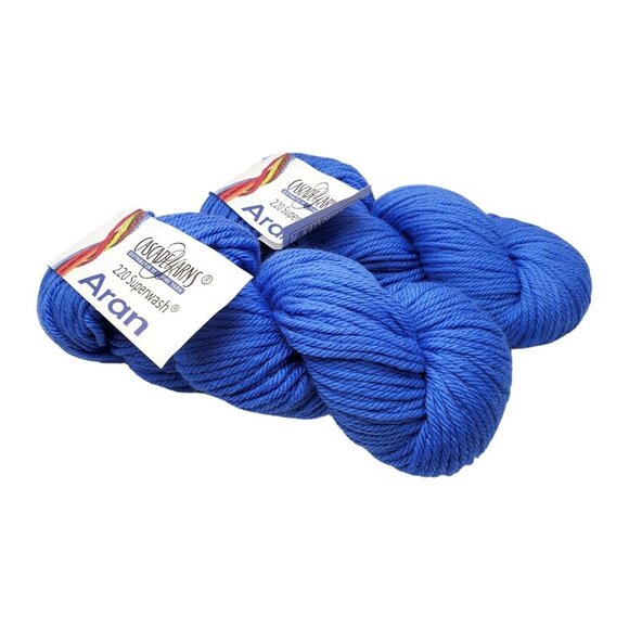 Cascade Other - cascade yarns aran 220 superwash merino wool 2 skeins Blue 845 Yarn
